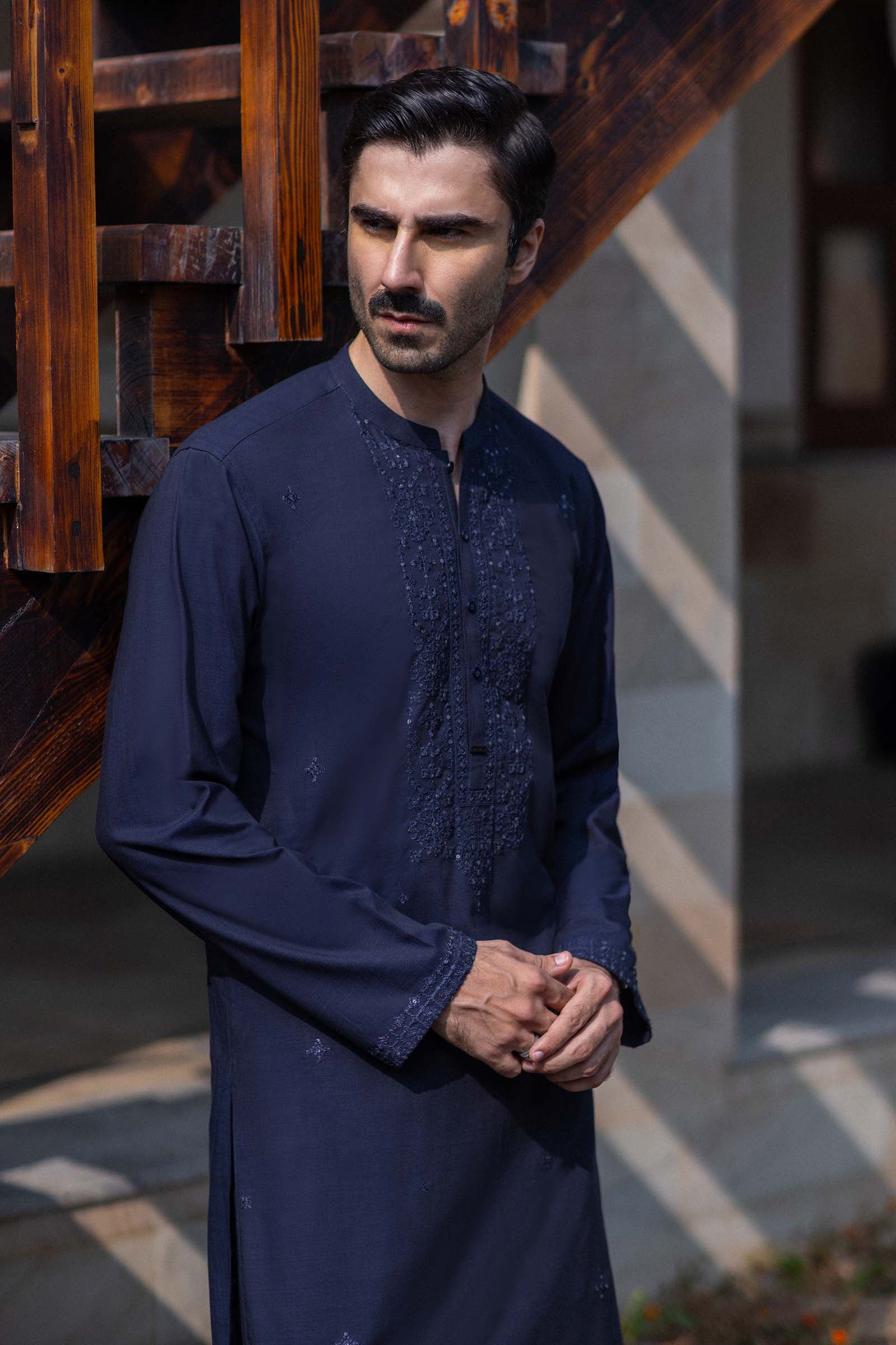 2 Piece Blended Khaddar Suit