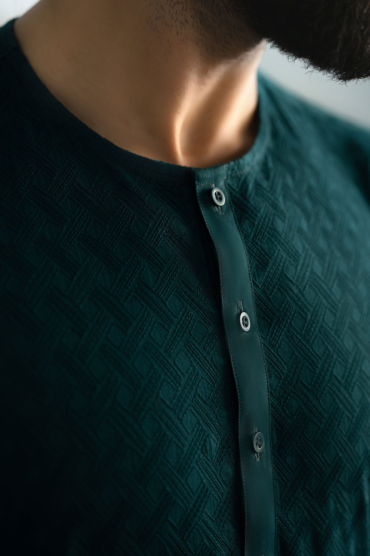 Embroidered Cotton Kurta