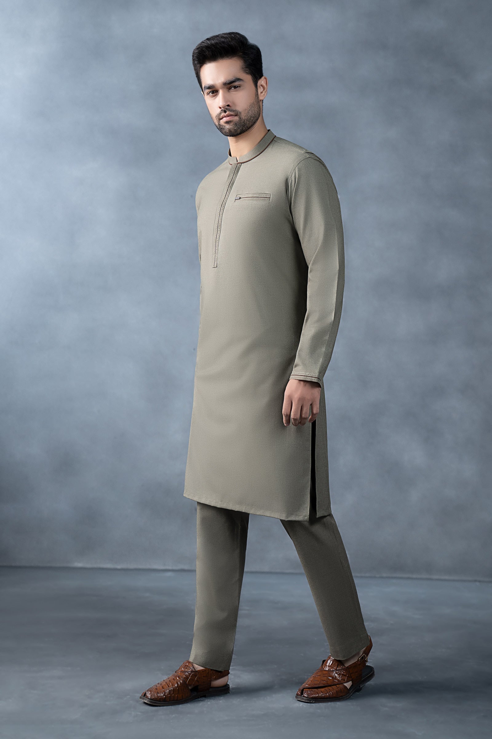 Nova Yarn Dyed Khaddar Kurta