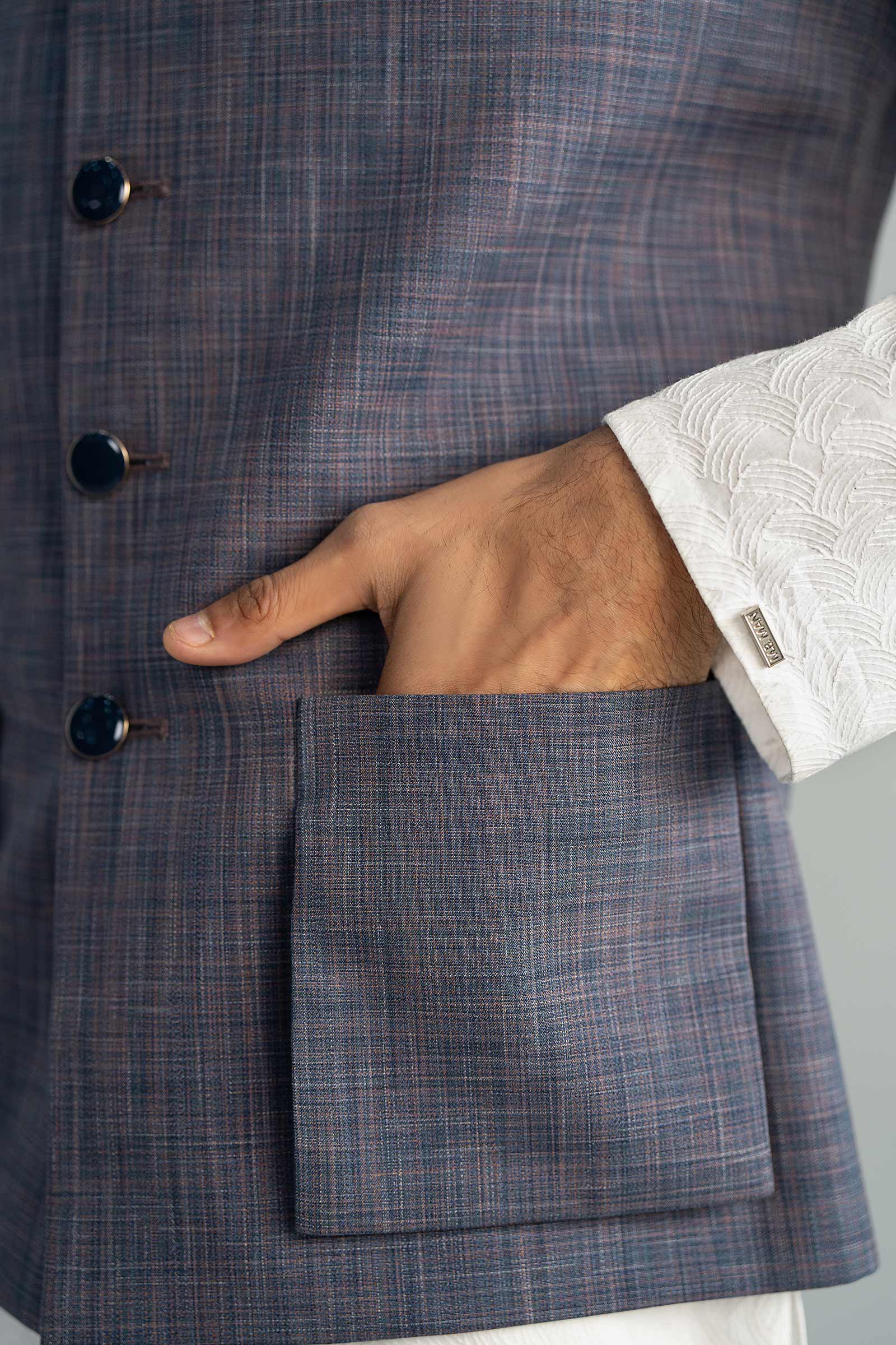 Blended Indigo Waistcoat