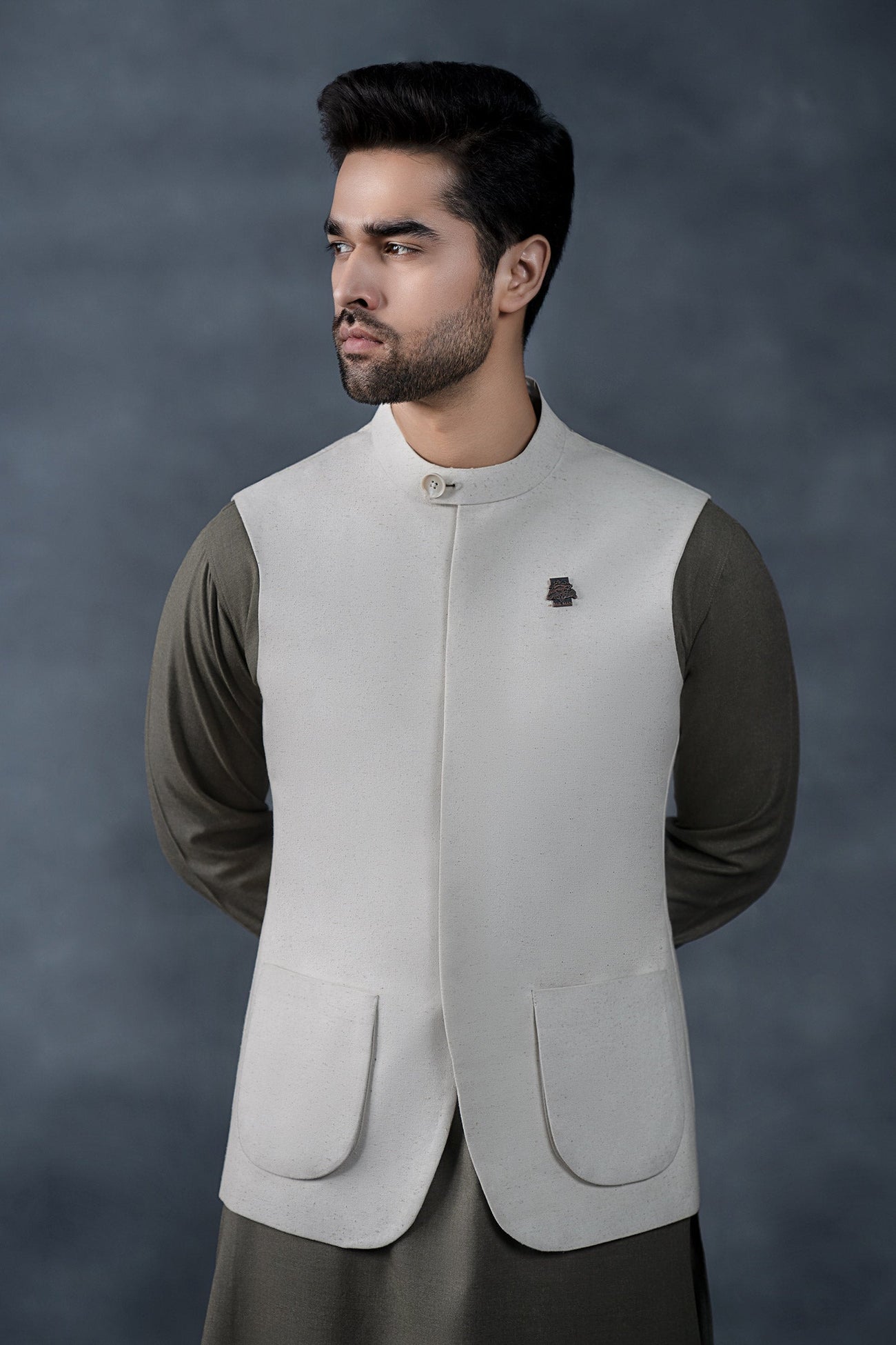 Natural Karandi Waistcoat