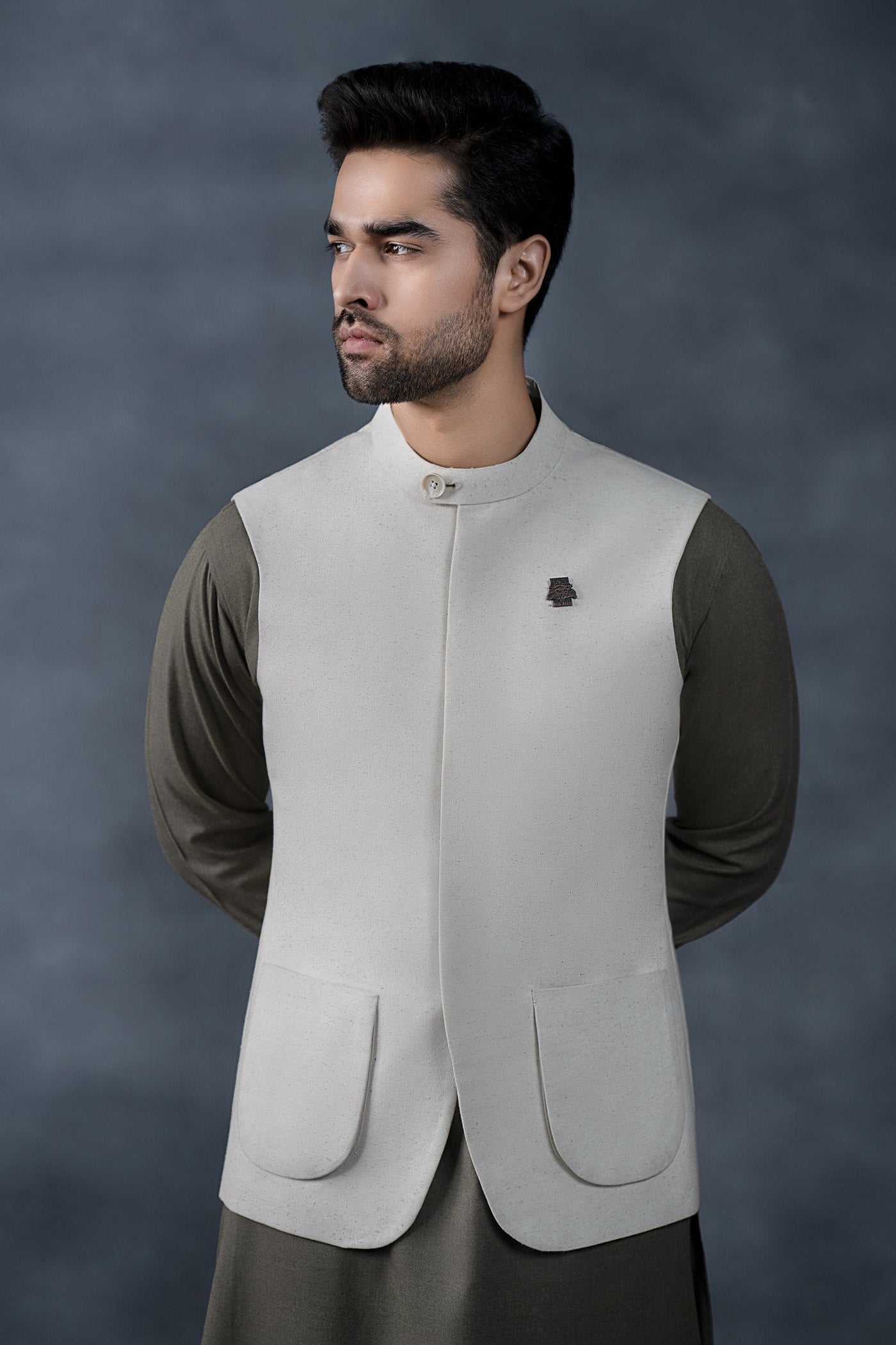 Natural Karandi Waistcoat
