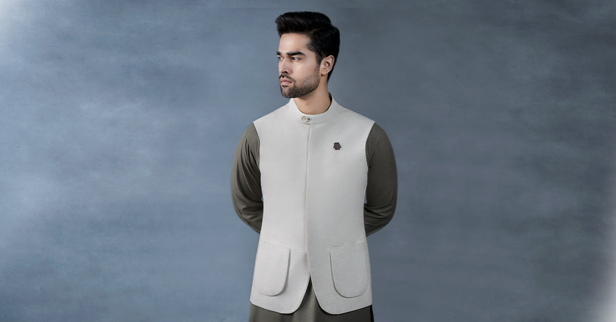 Natural Karandi Waistcoat