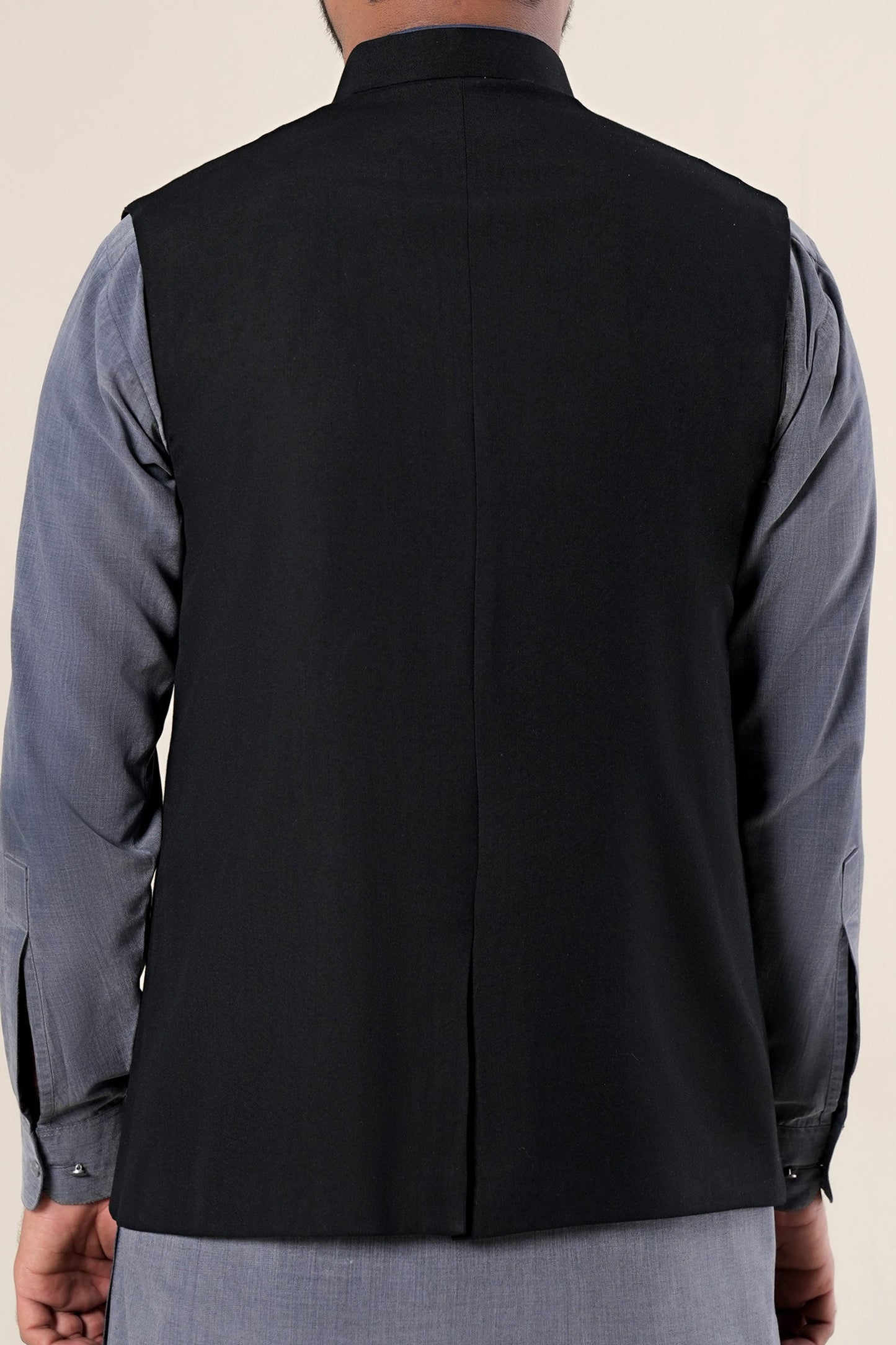 Blended Black Waistcoat