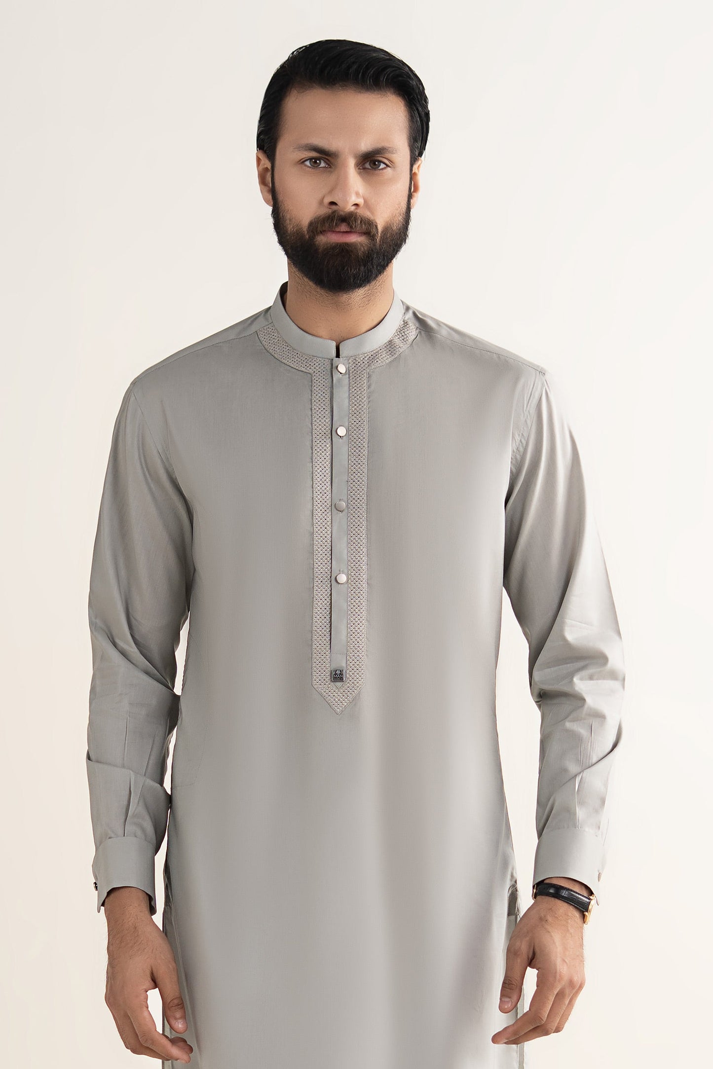 Embroidered Blended Kurta