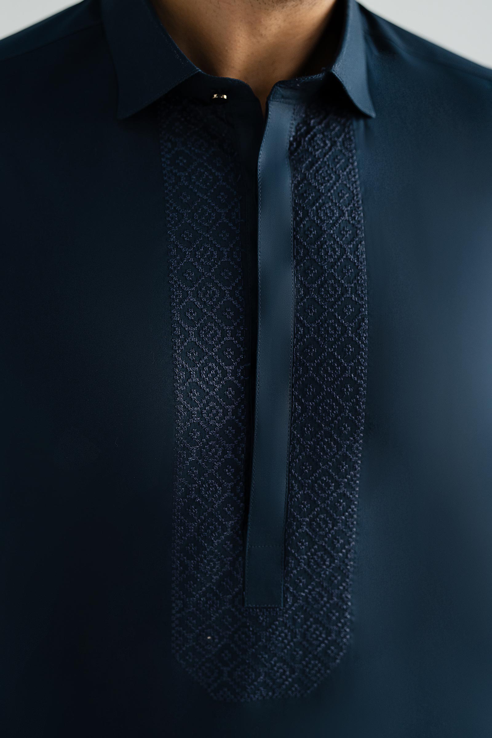 2 Piece Embroidered Cotton Suit