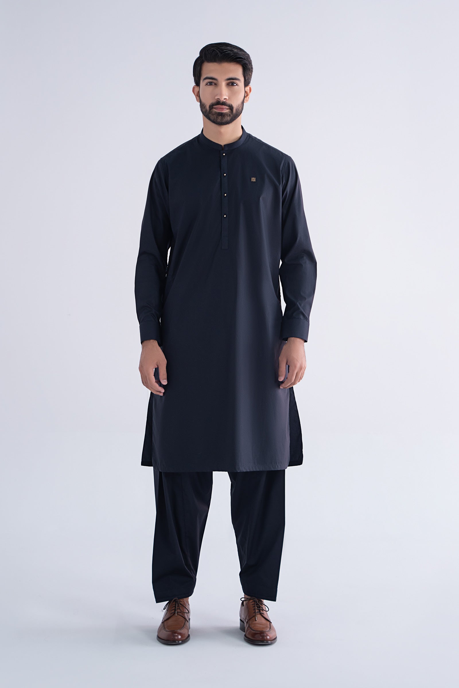 2 Piece Embroidered Cotton Suit
