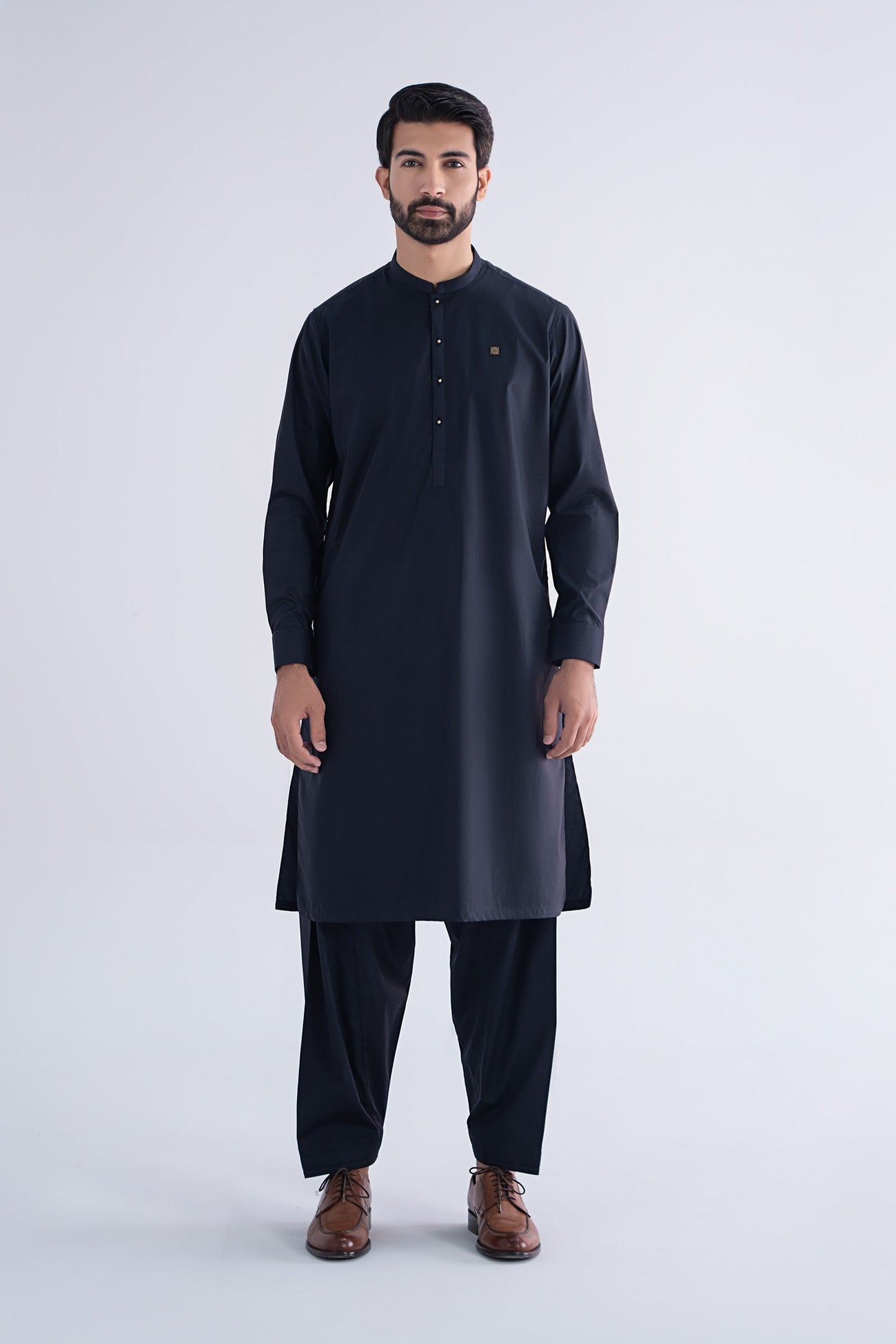 2 Piece Embroidered Cotton Suit