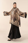 2 Piece Embroidered Satin Silk Suit