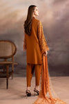3 Piece Embroidered Bamber Raw Silk Suit