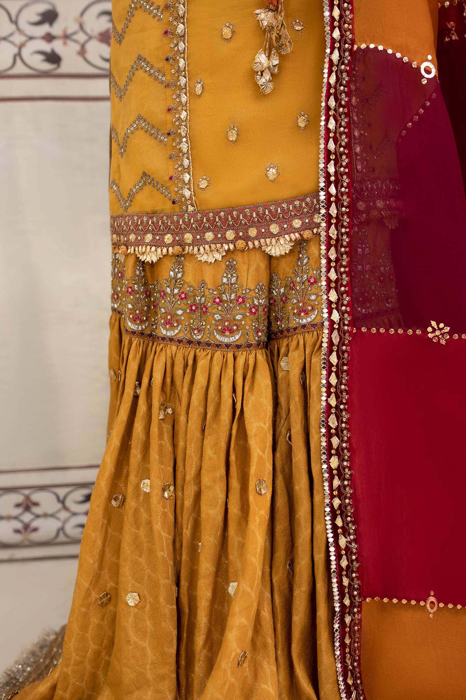 Maria B. Couture Mustard Yellow MC-905