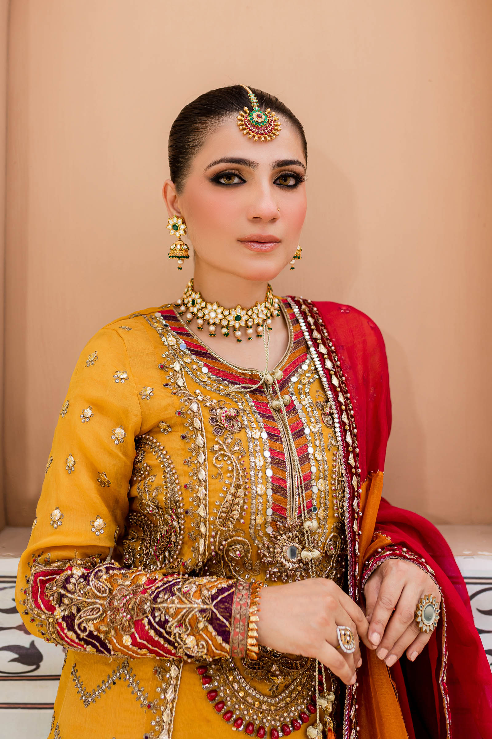 Maria B. Couture Mustard Yellow MC-905