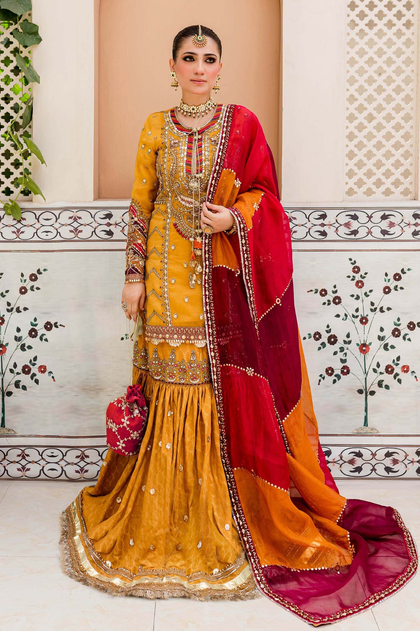 Maria B. Couture Mustard Yellow MC-905