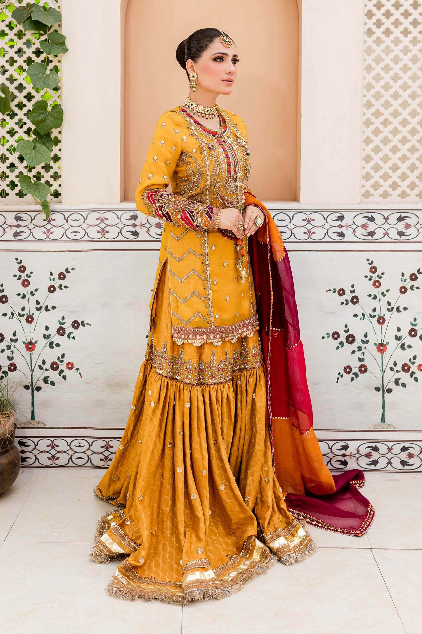 Maria B. Couture Mustard Yellow MC-905