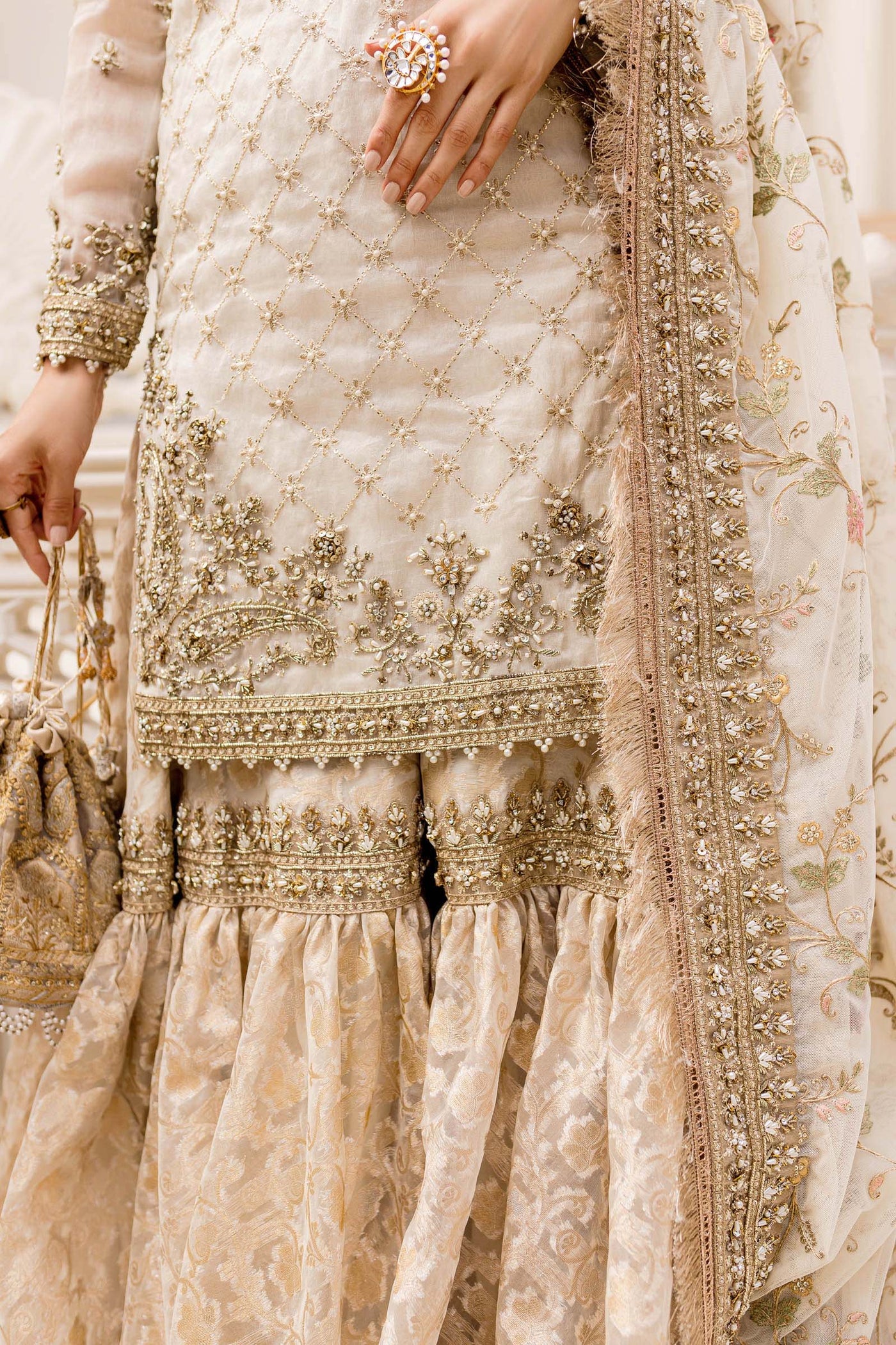 Maria B. Couture Ivory Gold MC-906