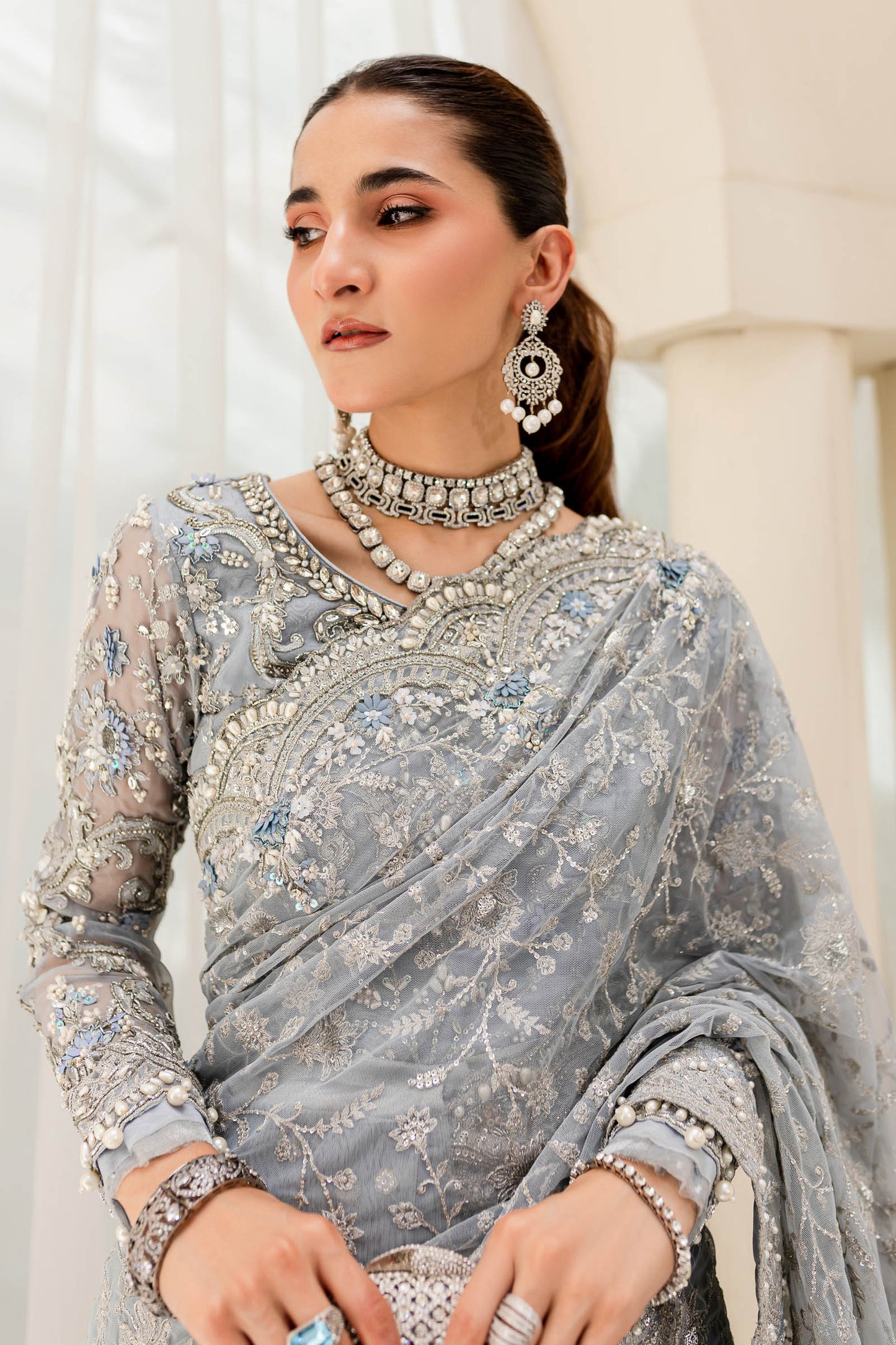 Maria B. Couture Ice Blue MC-908