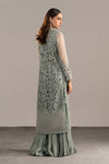 3 Piece Embroidered Zari Organza Suit