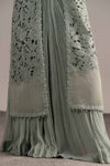 3 Piece Embroidered Zari Organza Suit