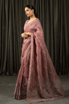 Embroidered Organza Saree