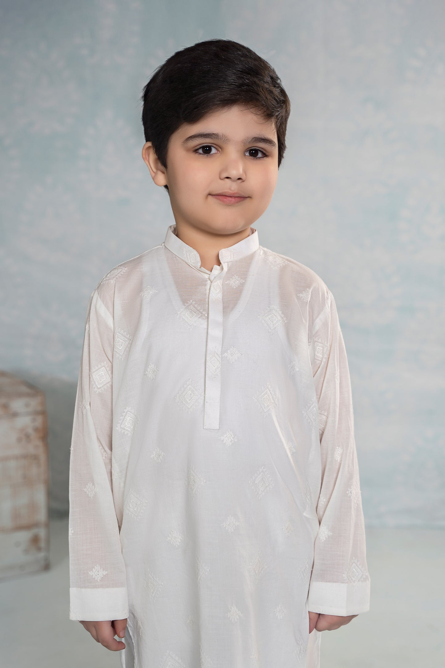 Embroidered Cotton Kurta