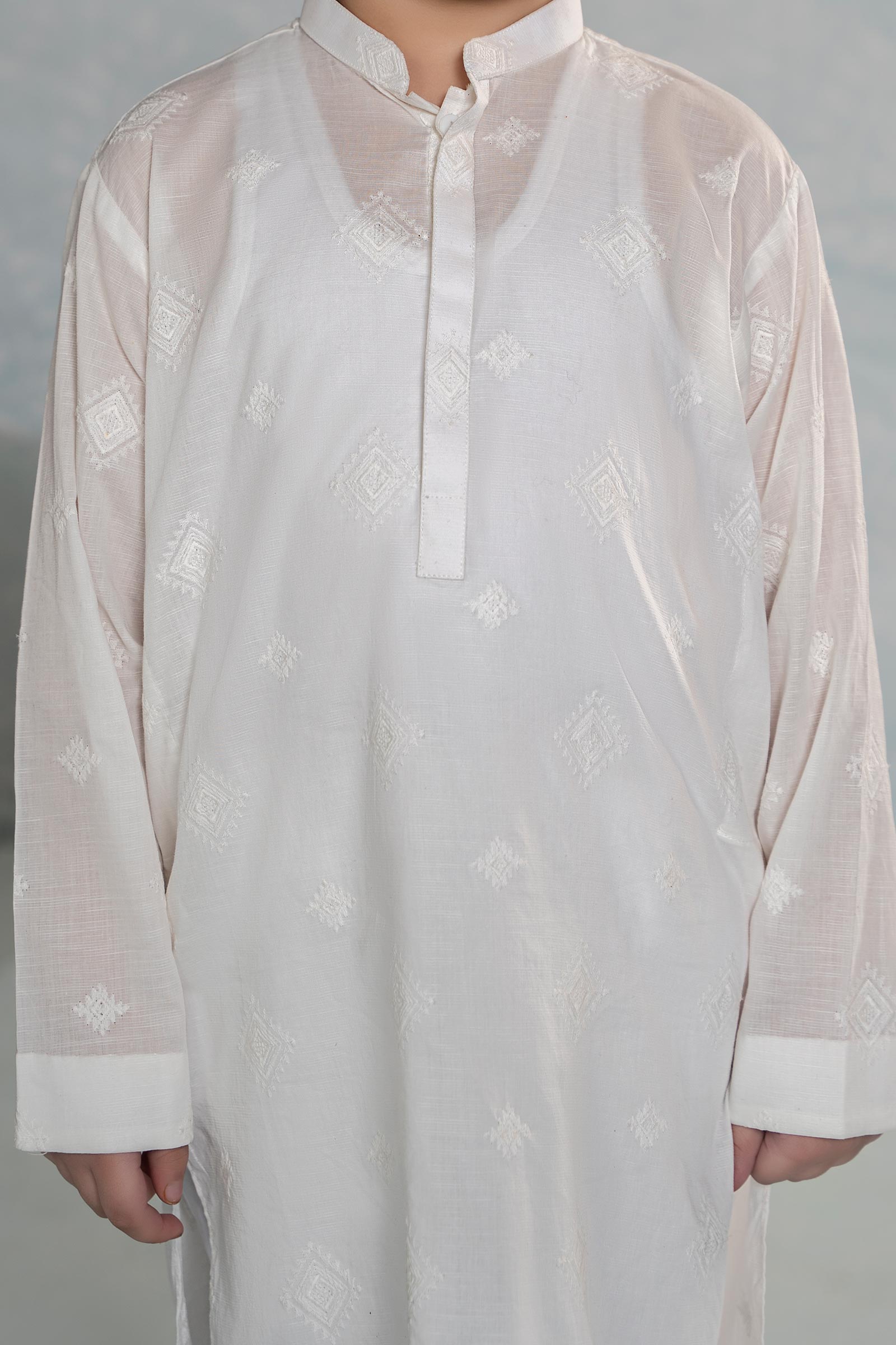 Embroidered Cotton Kurta