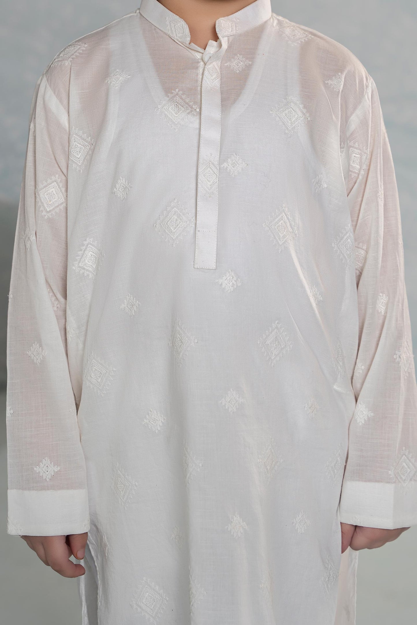 Embroidered Cotton Kurta