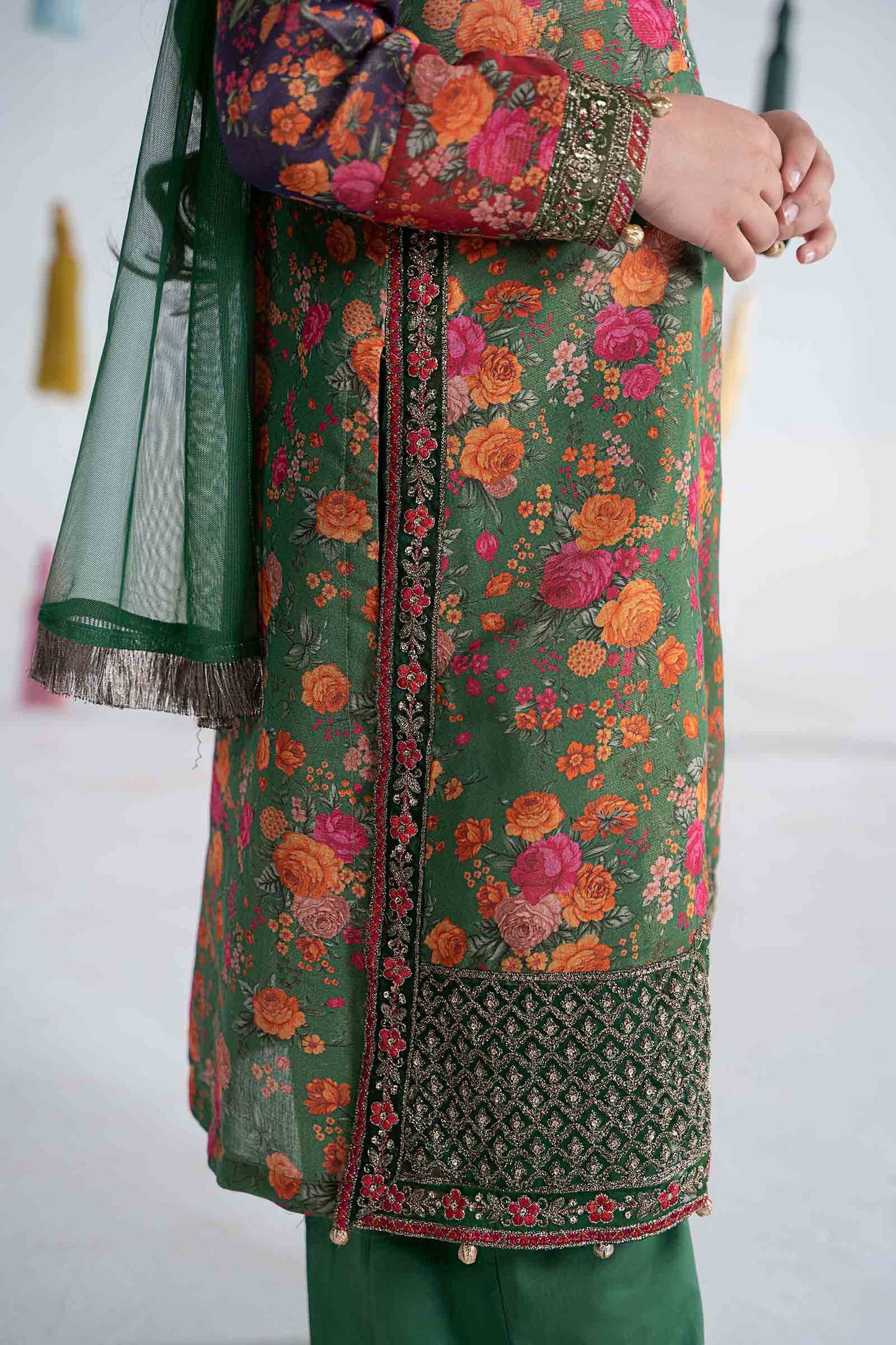 3 Piece Printed Cotton Masoori Suit