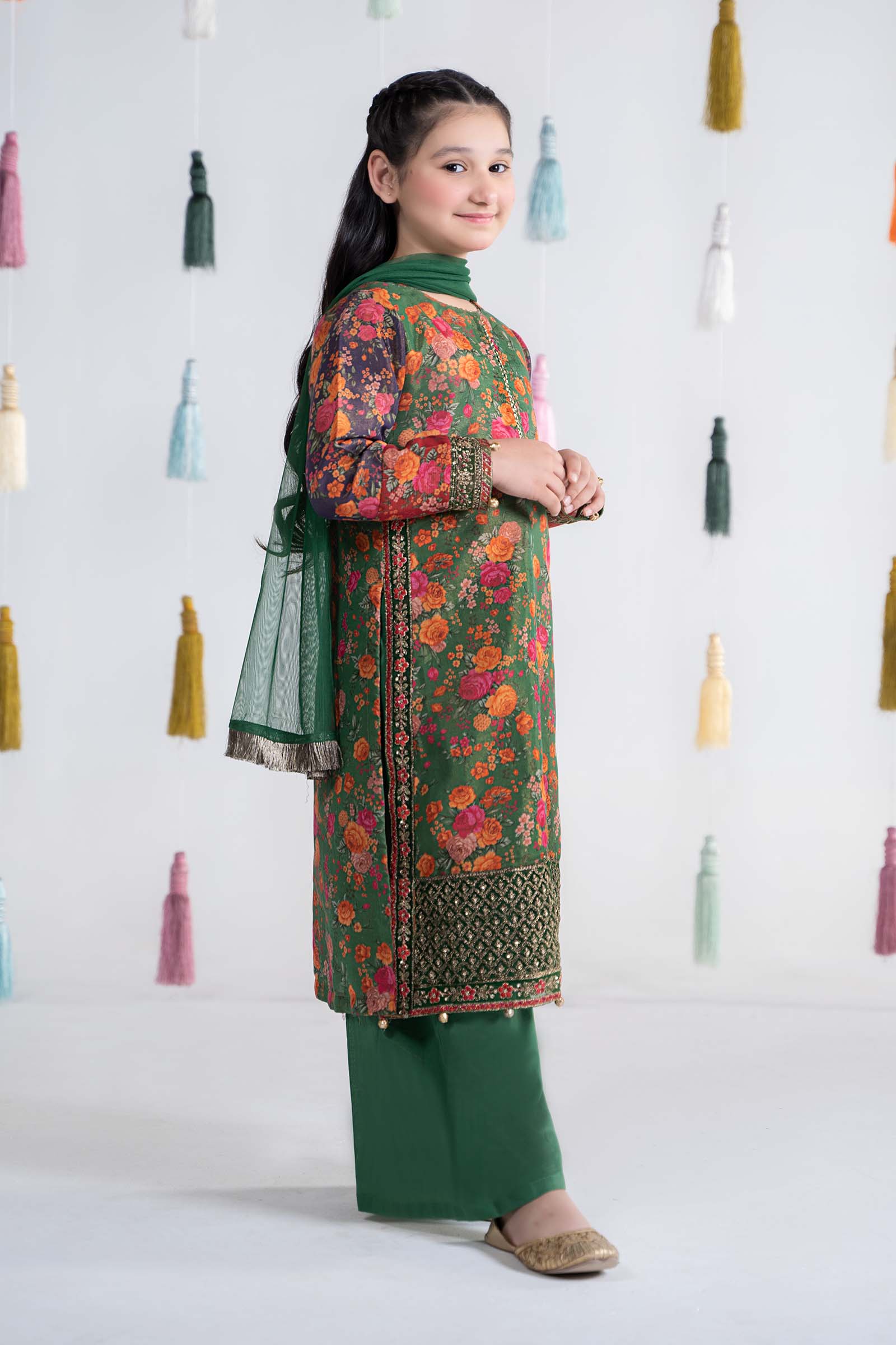 3 Piece Printed Cotton Masoori Suit