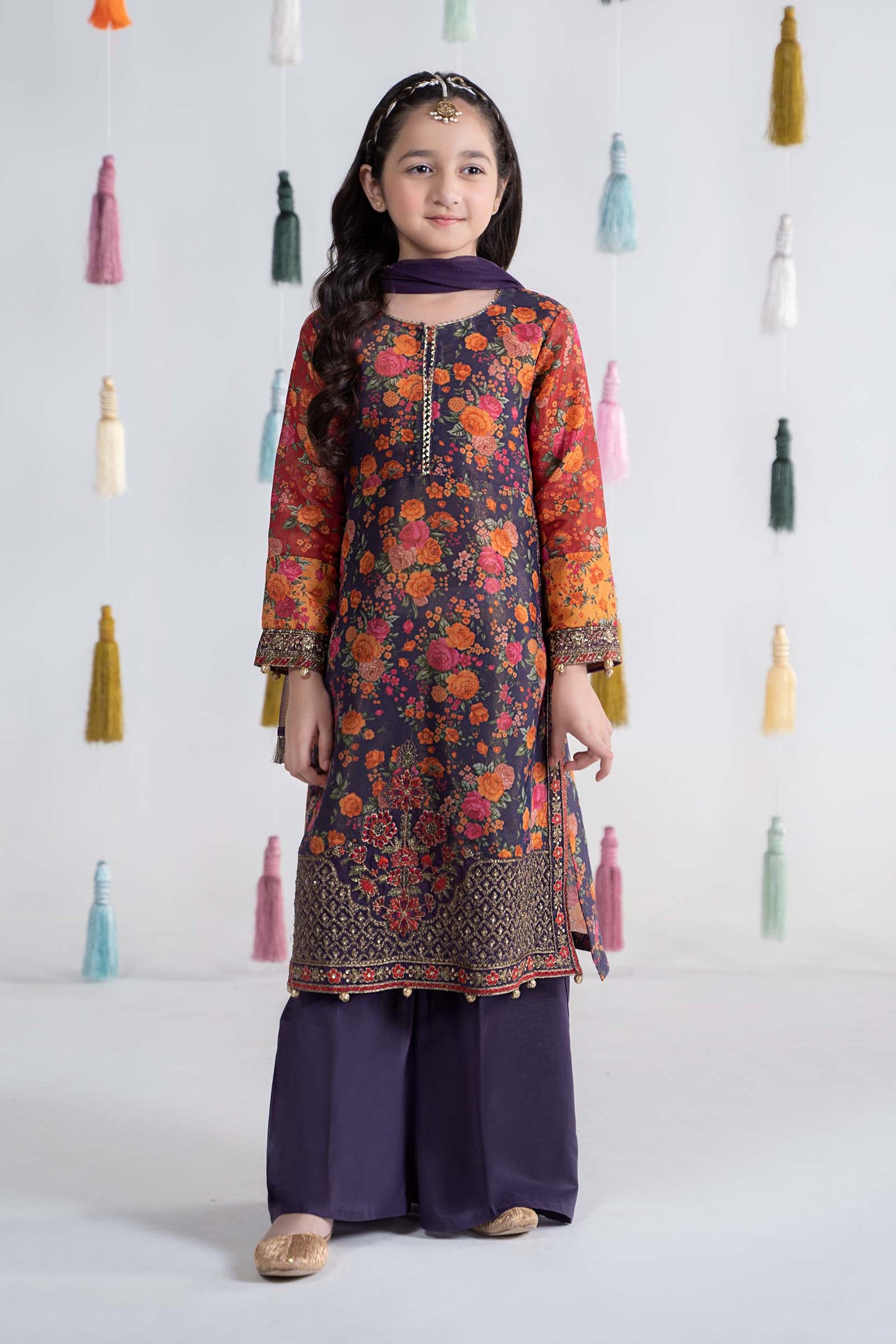 3 Piece Printed Cotton Masoori Suit