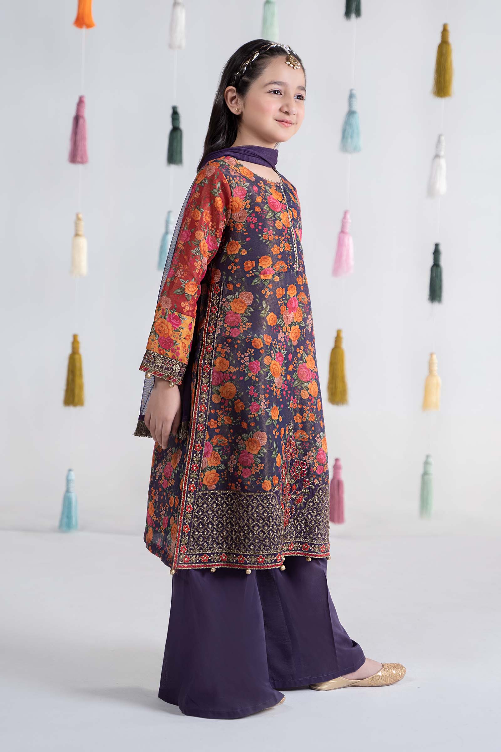 3 Piece Printed Cotton Masoori Suit