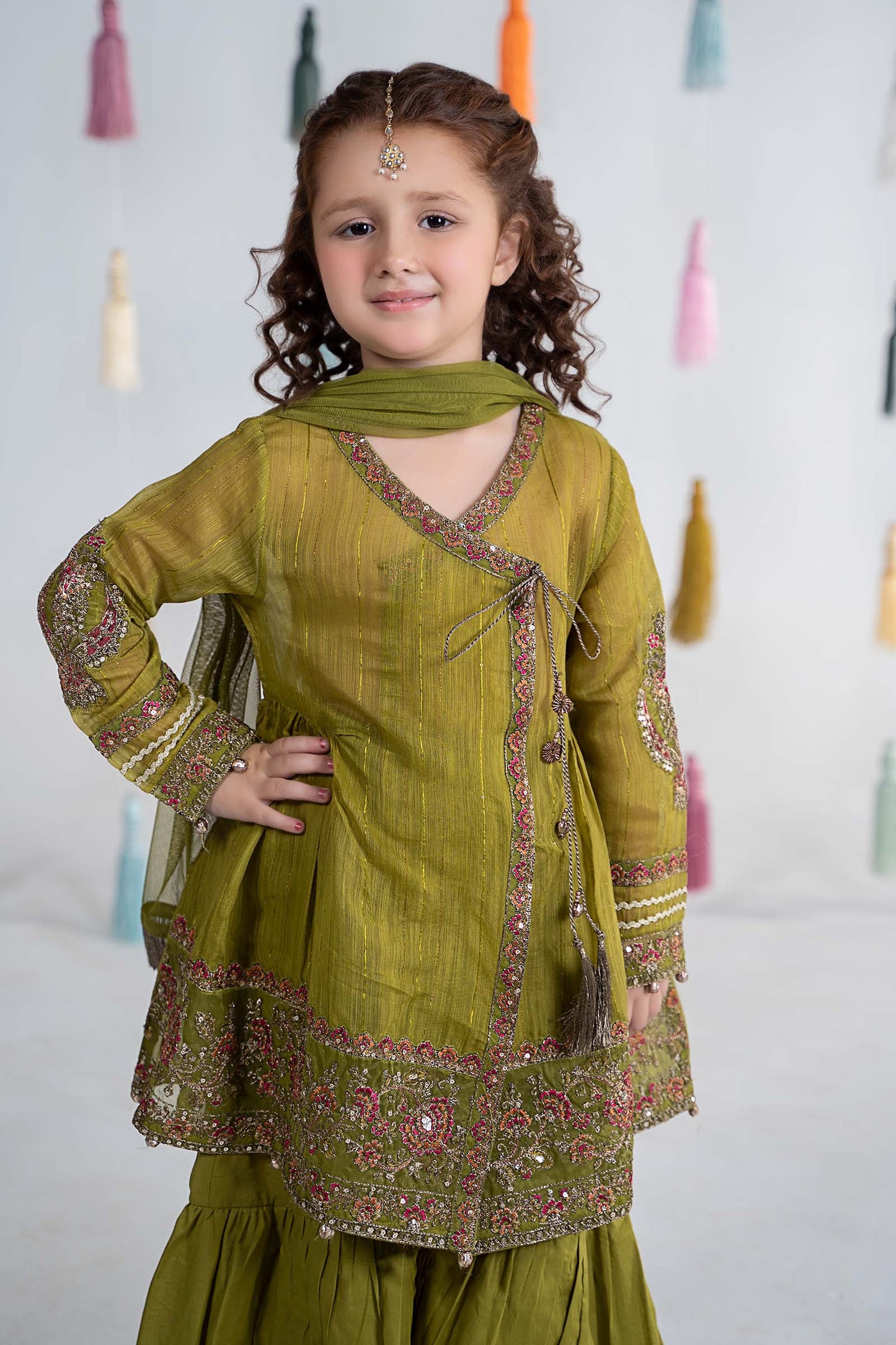 3 Piece Dyed Doria Paper Cotton Suit