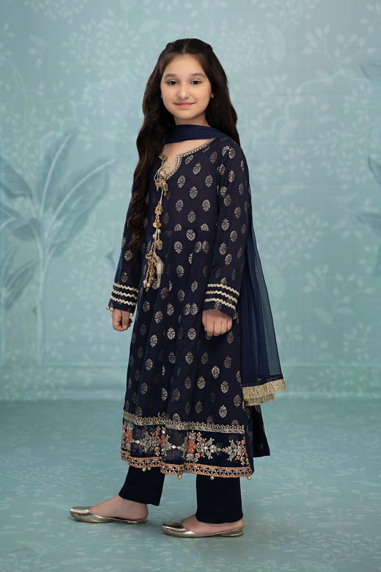 3 Piece Embroidered Suit