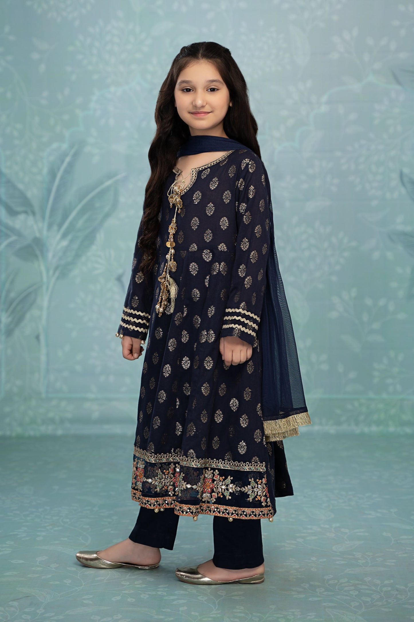3 Piece Embroidered Suit