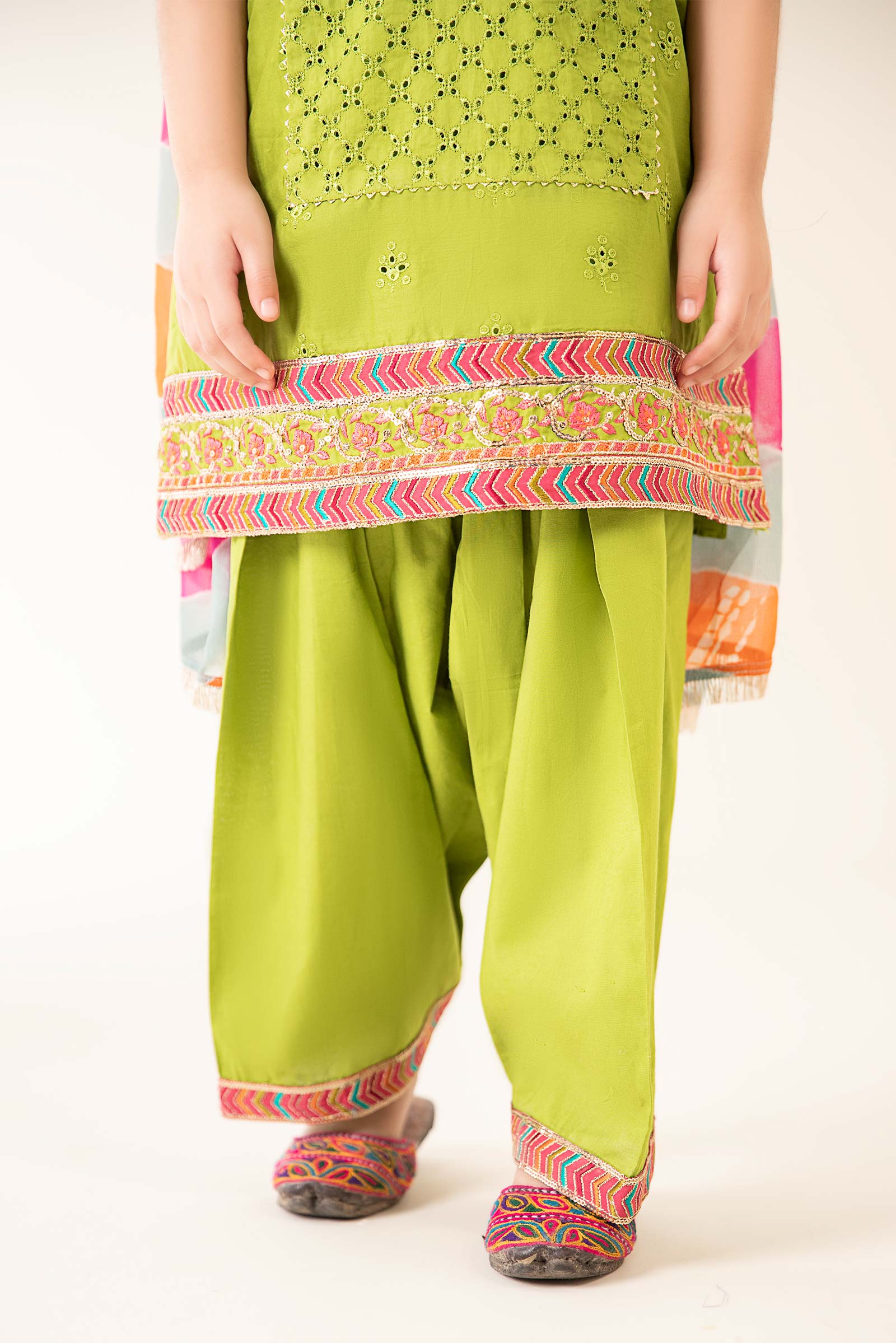3 Piece Dyed Cambric Suit