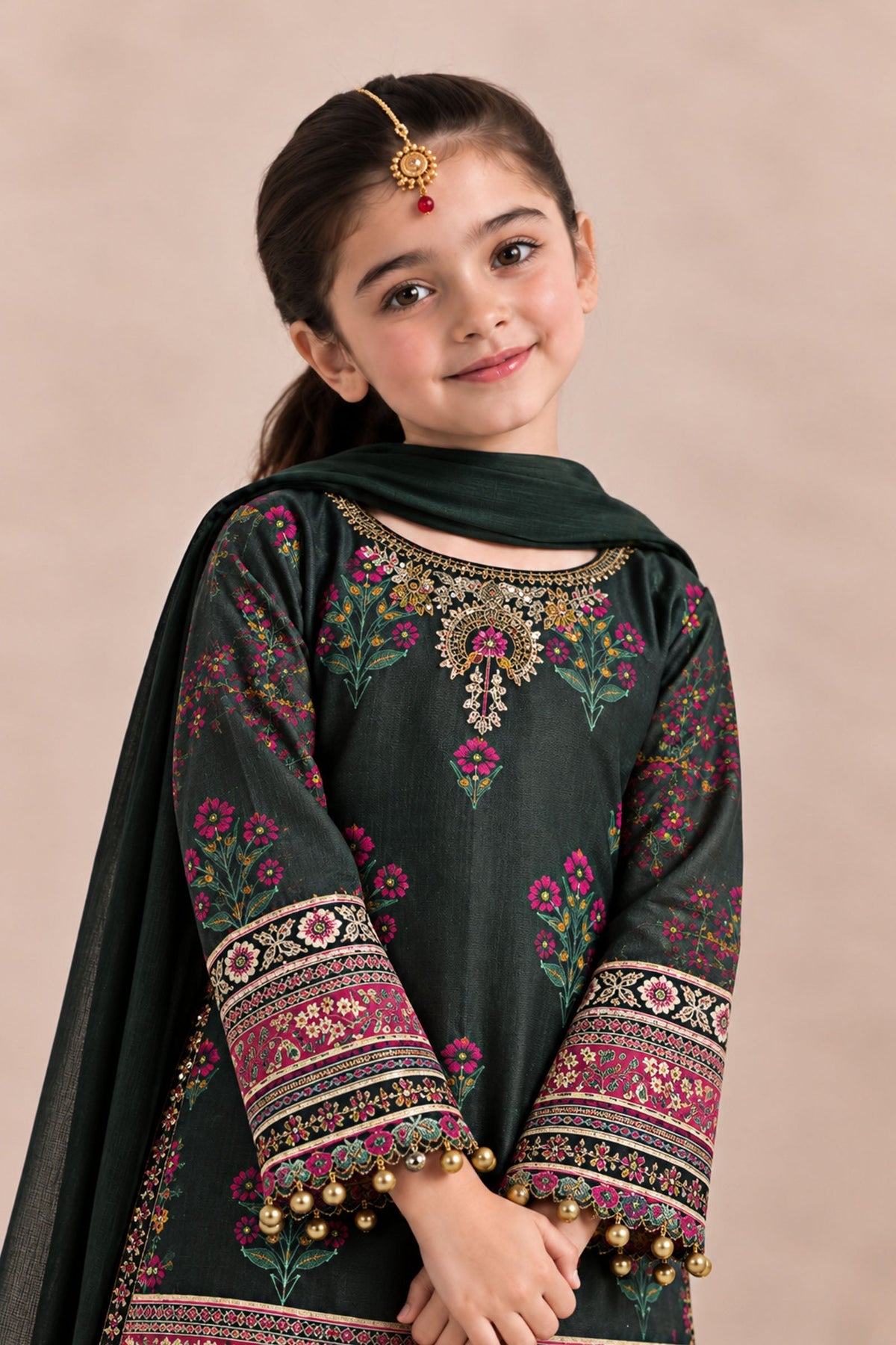 3 Piece Embroidered Khaddar Suit