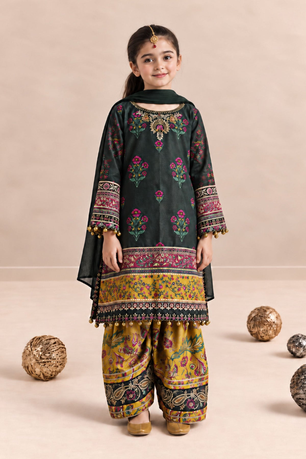3 Piece Embroidered Khaddar Suit