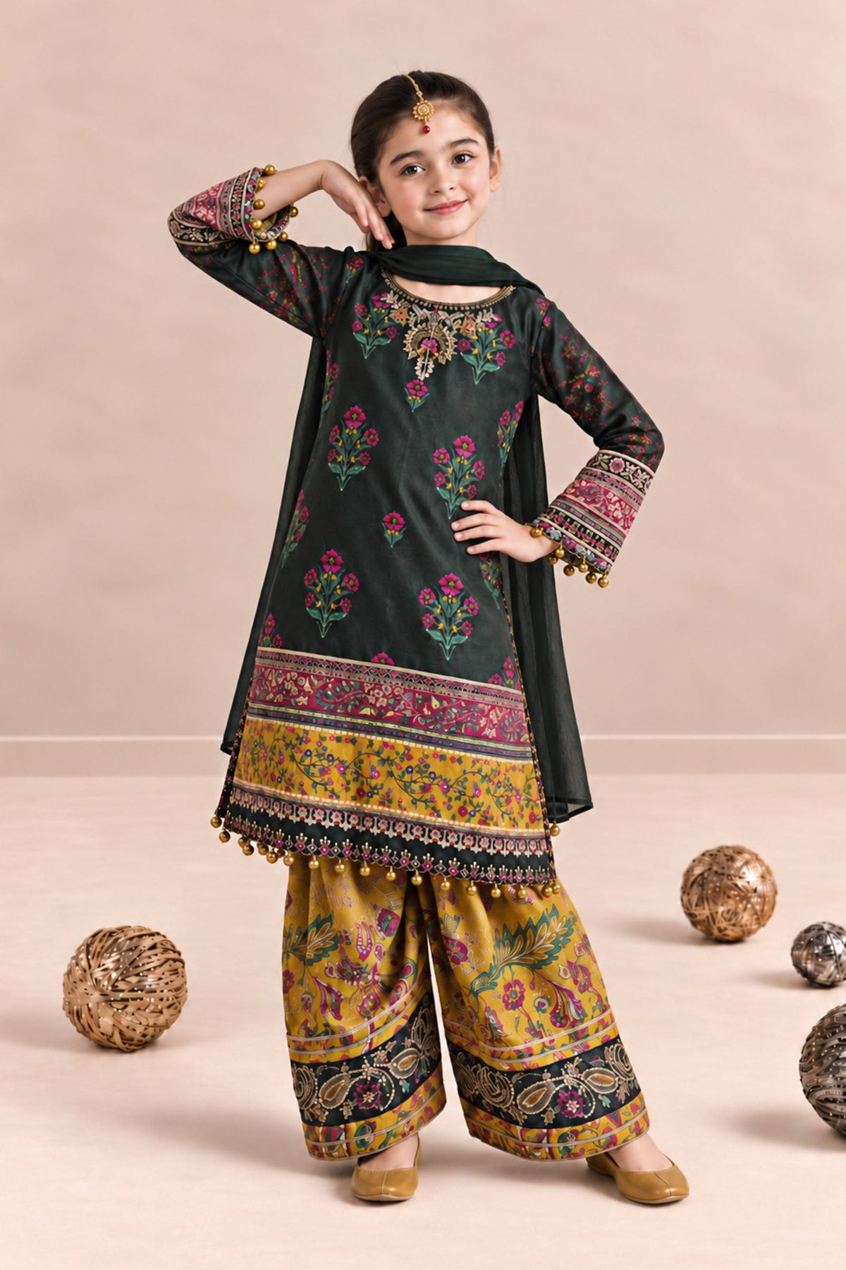 3 Piece Embroidered Khaddar Suit