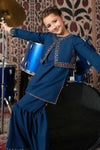 3 Piece Embroidered Silk Suit