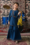 3 Piece Embroidered Silk Suit