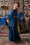 3 Piece Embroidered Silk Suit