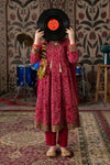 3 Piece Embroidered Raw Silk Suit