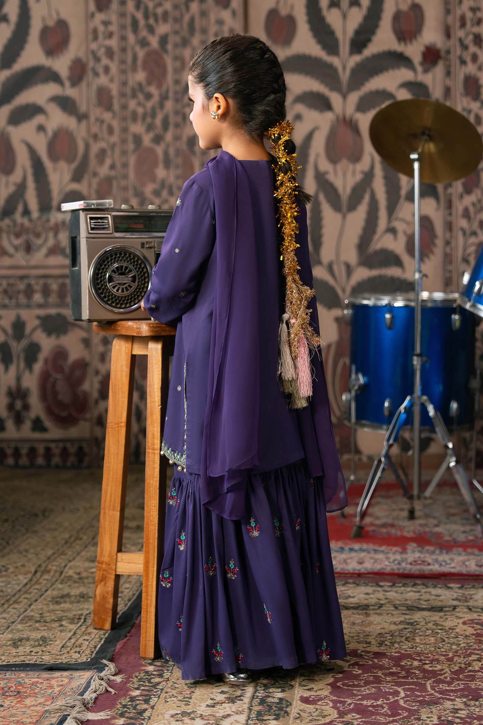 3 Piece Embroidered Linen Suit