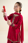 3 Piece Embroidered Linen Suit