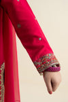 3 Piece Embroidered Linen Suit
