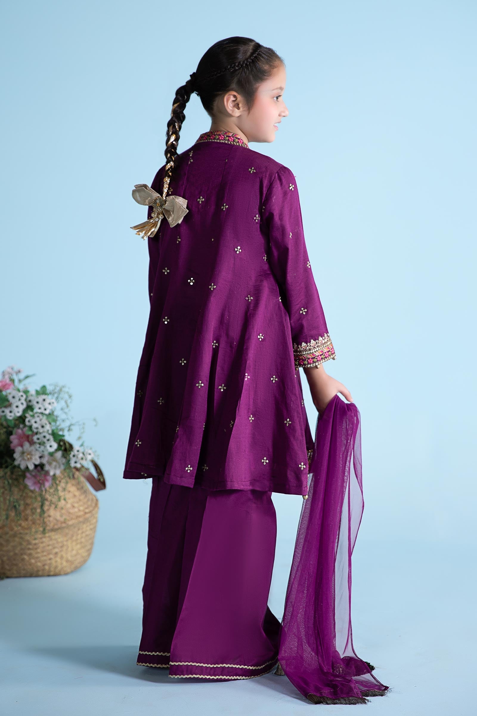 3 Piece Dyed Dobby Lawn Suit