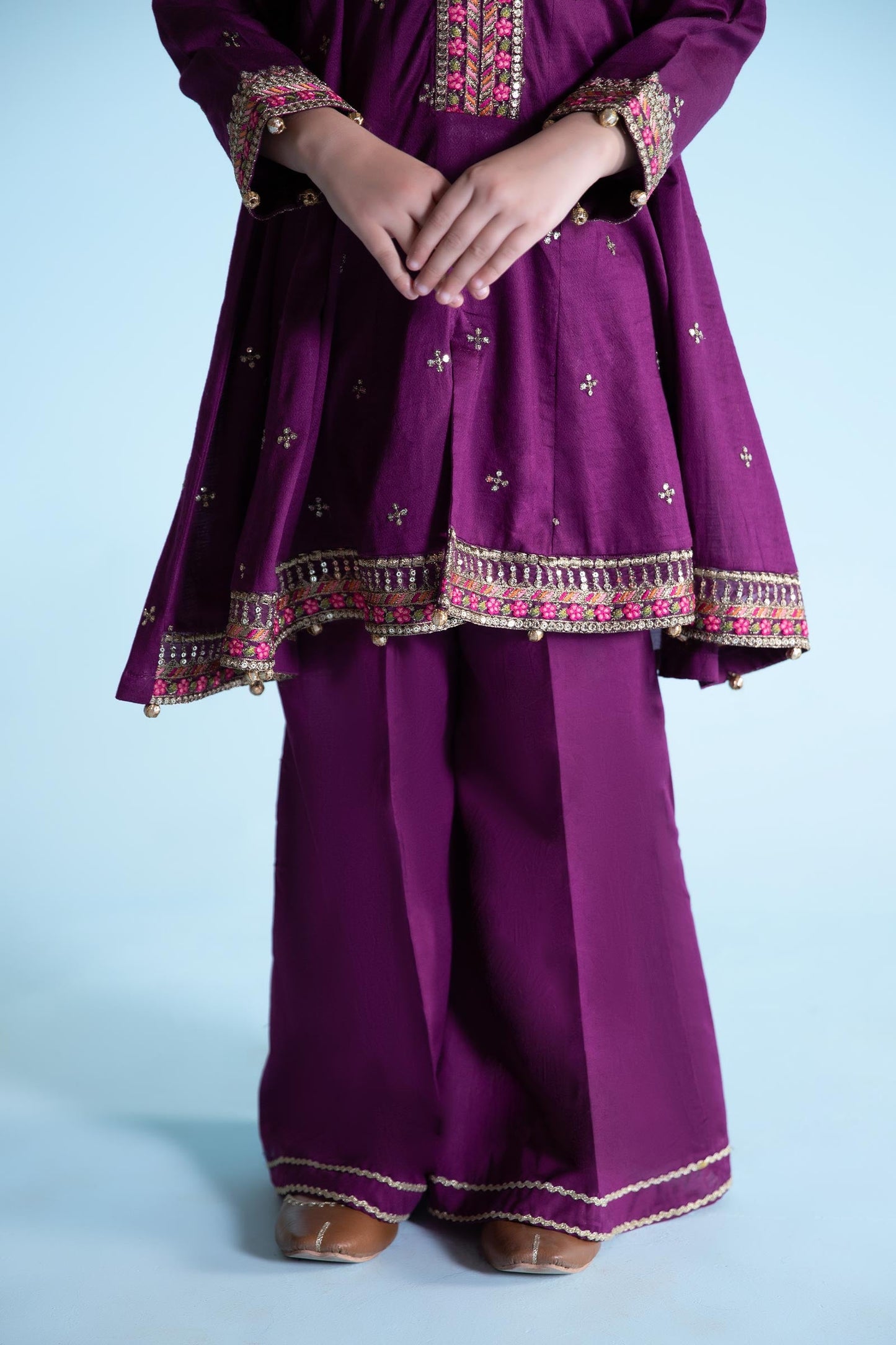 3 Piece Dyed Dobby Lawn Suit