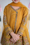 3 Piece Dyed Doria Paper Cotton Suit