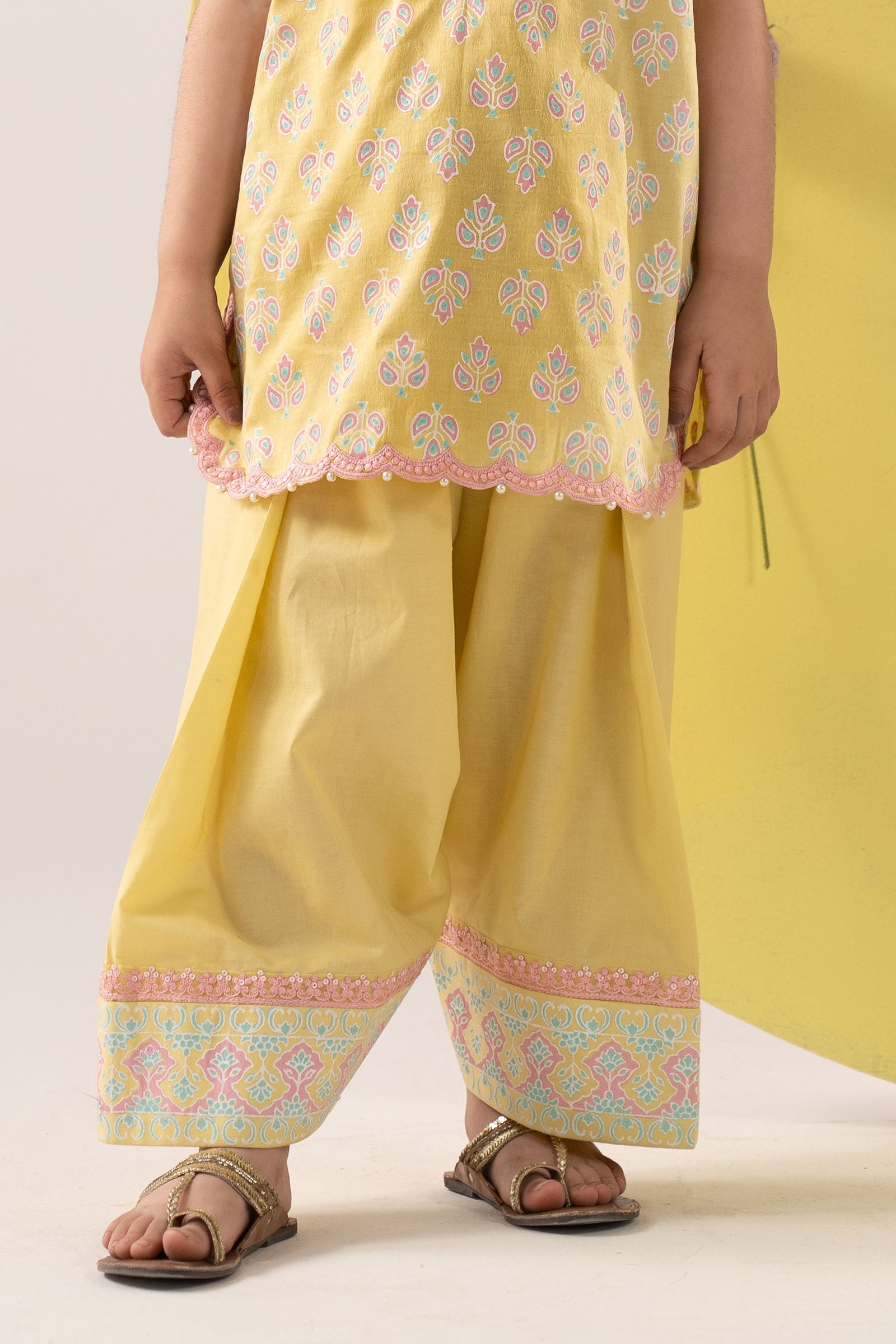 2 Piece Embroidered Dobby Lawn Suit