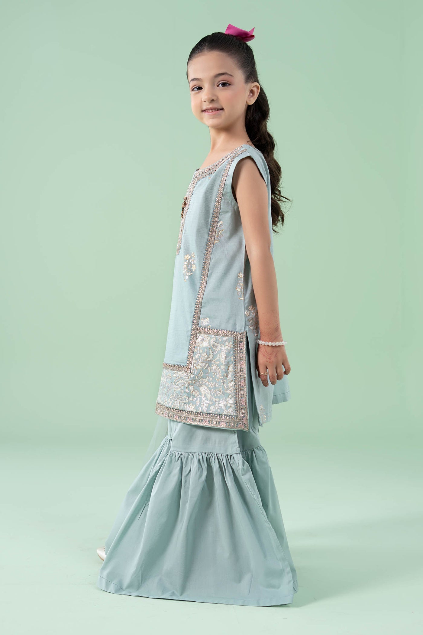 3 Piece Embroidered Dobby Suit | MKD-EA25-21