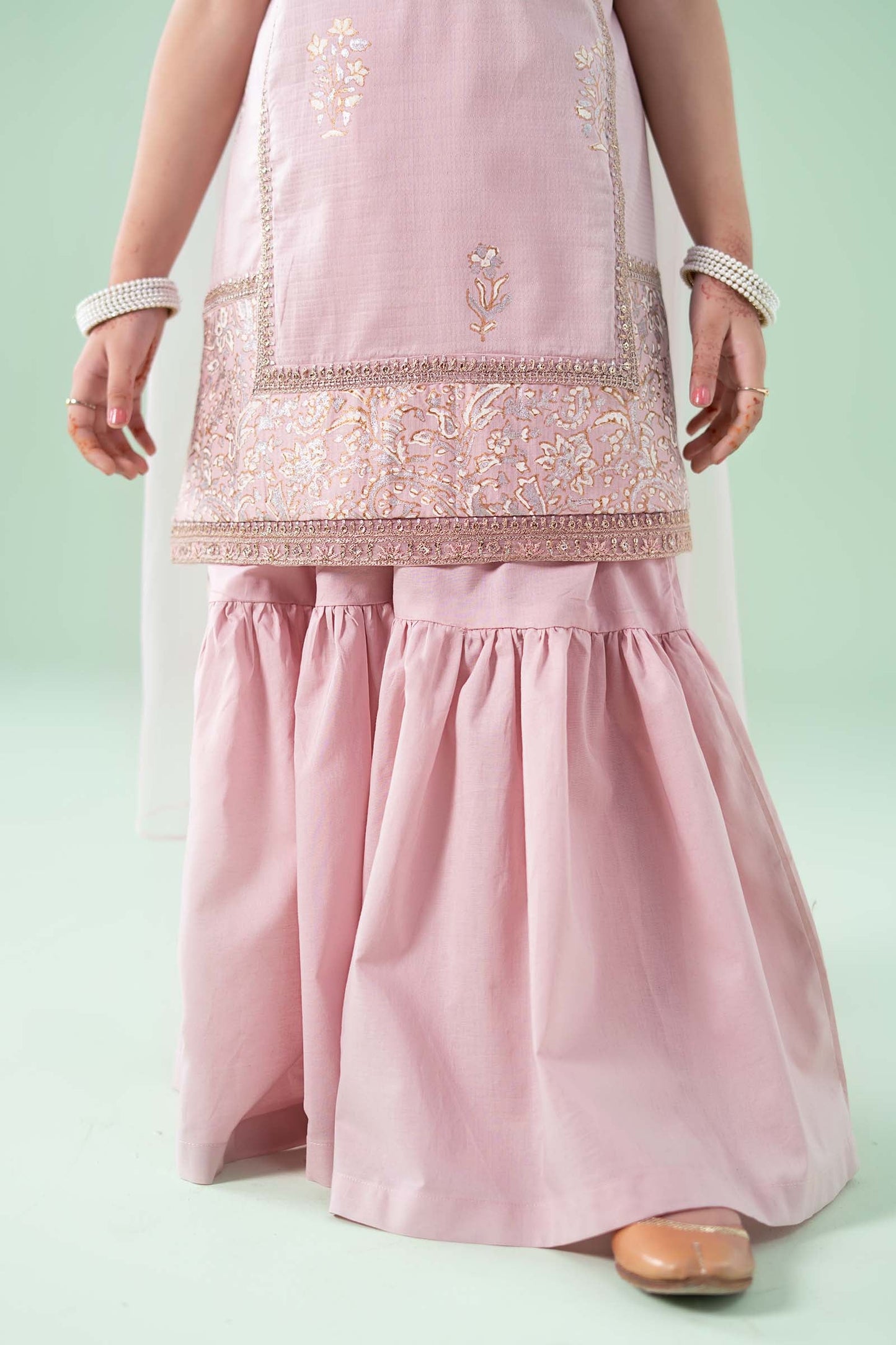 3 Piece Embroidered Dobby Suit